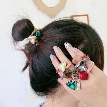 

Woman Korean Style Pearl Hair Ties Exquisite Elastic Hairband Hair Rope Girls Hair Rope Gum Women Hair Accessories Ornaments