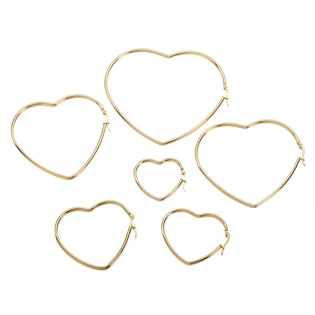 15-80mm Stainless Steel Earrings Loop Gold Earrings Hoops Open Earring Hooks For Diy Jewelry Making Finding Accessories