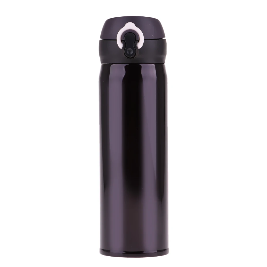 500ml Outdoor Sports Water Bottle BPA-Free Vacuum Cup Mug with Locking Lid Cap for Travel Camping Hiking Cycling