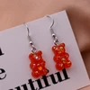 New Fashion Sequins Resin Gummy Bear Dangle Earrings for Women Girl DIY Cartoon Animal Bear Earrings Creative Drop Jewelry Gifts ► Photo 3/6