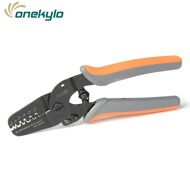 Mini Open Barrel Crimping Tools Crimper Terminal Plier IWS-2820 for 28-20AWG