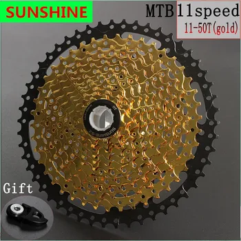 

Free Shipping SUNSHINE-SZ MTB Mountain &city Bike 11s 33s 11Speed 11-50T Cassette Freewheel Sprockets for Bicycle Parts flywheel