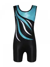 5-12 Years Old Hot Style High Quality Sleeveless Laser Bright Color Matching Suit Ballet Gymnastics Dance Practice Suit