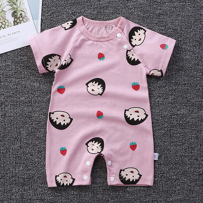 vintage Baby Bodysuits 2022 Cotton Baby romper Short Sleeve baby clothing One Piece Summer Unisex Baby Clothes Newborn girl and boy jumpsuits black baby bodysuits	 Baby Rompers