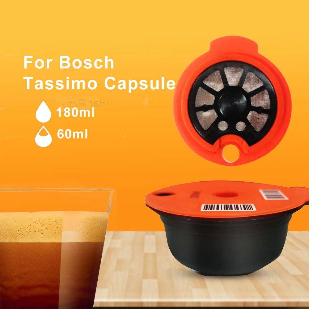 Capsules de café réutilisables Bosch 200/220ML, 60/180ML, pour Machine  Tassimo BOSCH, filtre rechargeable, tasse, dosette pour expresso