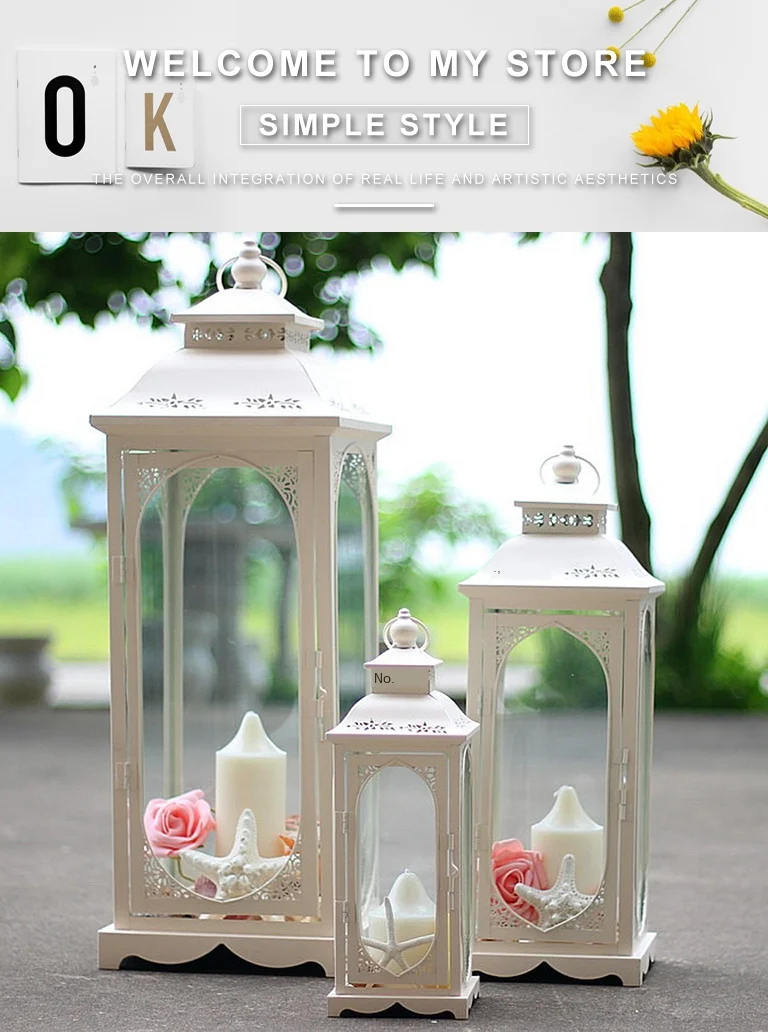 outdoor candle holder on Candlestick Iron Windbreak Candle Lantern Outdoor Glass Candle Holders Garden Christmas Courtyard Portavelas Home Wedding Fc124 Candle Holders Aliexpress
