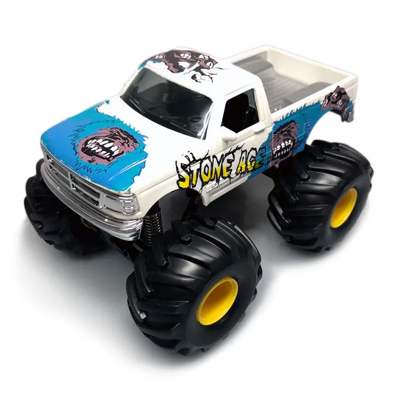 NEWRAY Модель автомобиля игрушки Bigfoot Monster Truck 17 см литой под давлением металлический гоночный автомобиль модель игрушки для подарка, детей, коллекция - Цвет: Белый