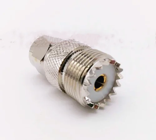 

5pcs F To UHF PL259 SO-239 Connector Socket UHF Female to F Male Plug UHF - F TV Brass Straight RF Coaxial Adapters