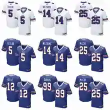 Топ качество Buffalo Marcell Dareus LeSean McCoy Sammy Watkins Jim Kelly Tyrod Taylor для молодых детей Джерси