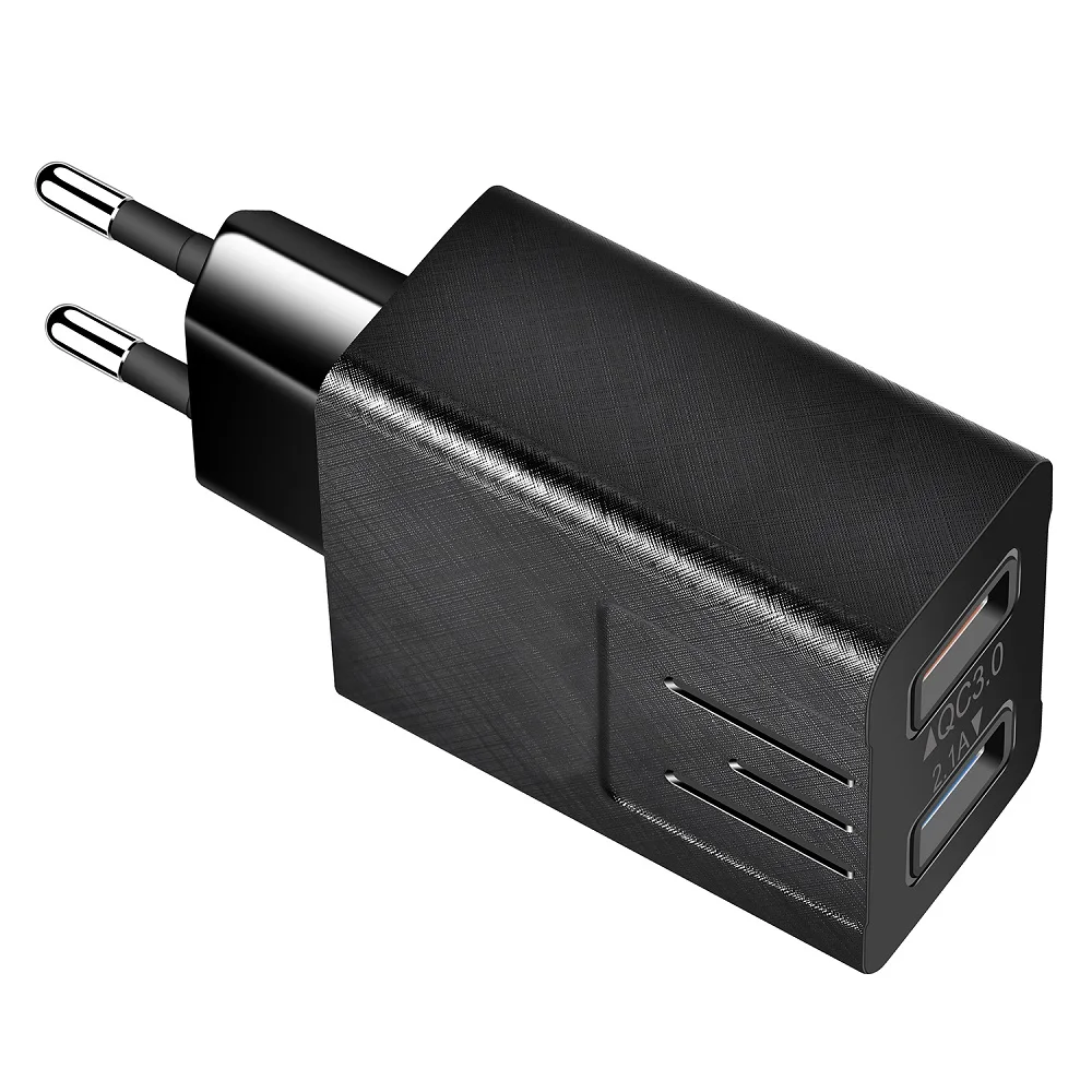 Быстрая зарядка USB адаптер ЕС QC3.0 двойной USB зарядное устройство адаптер питания для планшета смартфон для Xiaomi EU штекер