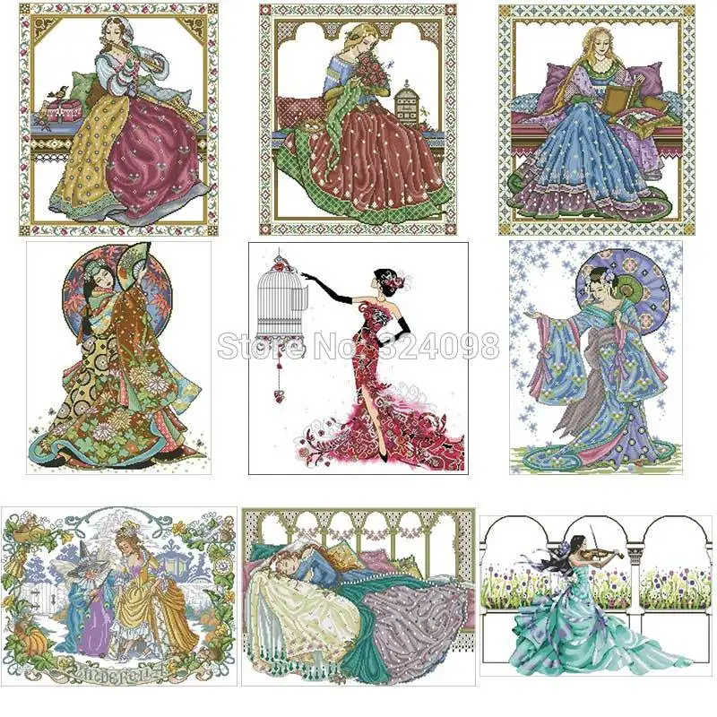 Counted Cross Stitch 11CT 14CT 18CT DIY Chinese Cross Stitch Kits Embroidery Needlework Sets