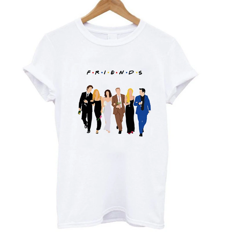 Женская мода с героями телесериала «друзья» футболка Женская Топ с круглым вырезом короткий рукав Joey не делится продукцией печати рубашки