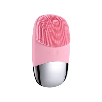 

1PC Soft Silicone Facial Cleansing Brush Electric Facial Cleanser Portable Pore Cleaner for Woman Home Lady