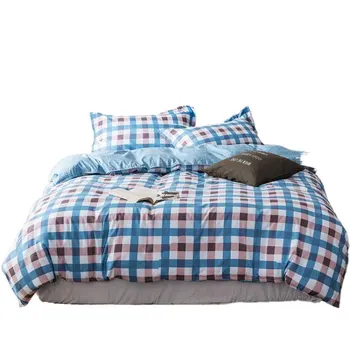 

colorful geometric lattice print beddinig set nordic bed linen for home duvet cover pillowcase bed sheets set queen king size