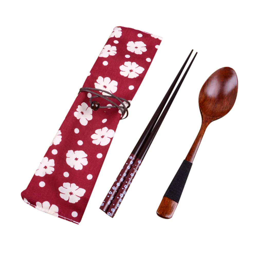 Набор японской посуды винтажные деревянные палочки ложка столовая посуда набор