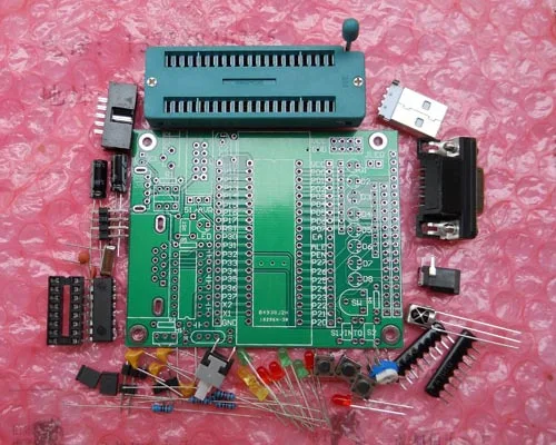 51 системная плата минимум для микрокомпьютера с одной микросхемой AT89S52STC89C52