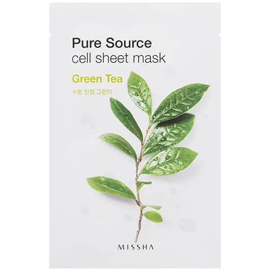 MISSHA маска My Real Squeeze Mask 1 шт. увлажняющая маска уход за кожей растительная маска для лица отбеливающая маска контроль жирности корейская косметика - Цвет: MISSHA green tea