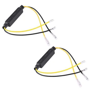 

2pcs/lot LED Decoder 12V Motorcycle Turn Signal Light Flasher Adapter Indicator Decoder Resistors Motorcycle Parts