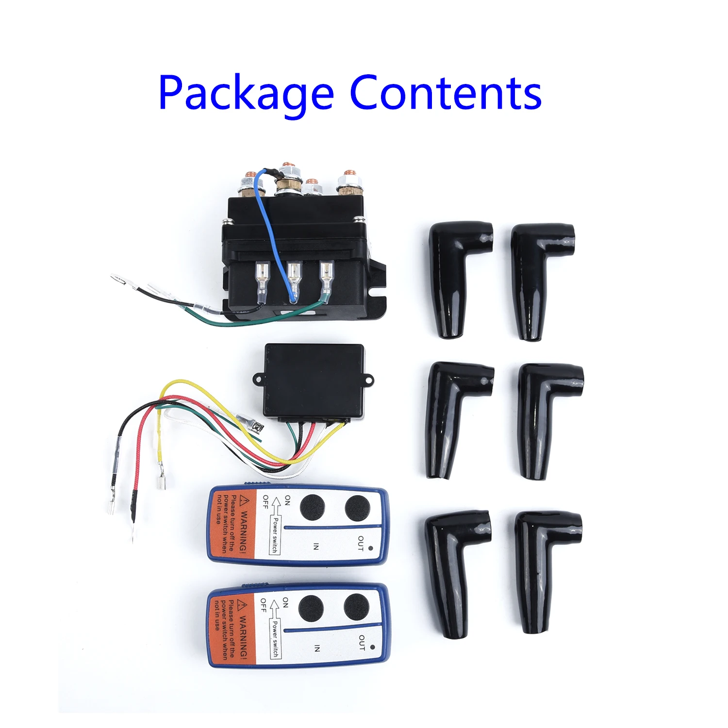 

1 Piece 12V 500A Contactor Winch Control Solenoid Relay Twin Wireless Fit Electric Recovery Winch Remote Recovery