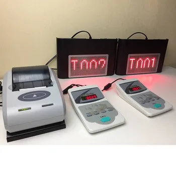 

Wireless Number Calling System Queue Management Including Ticket Printer And Small Counter Display