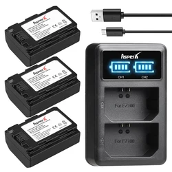 for Sony a7 iii 2280mAh NP-FZ100 NPFZ100 NP FZ100 Battery Bateria + Charger for Sony NP-FZ100 BC-QZ1 a9 A9R 9S a7R III ILCE-9