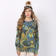 Fashion Printed Women Sweater O Neck Bat Sleeve Autumn Winter Ladies Pullovers Female Loose Knitting Jumpers 2020 Pull Femme Fashion Printed Women Sweater O Neck Bat Sleeve Autumn Winter Ladies Pullovers Female Loose Knitting Jumpers 2020 Pull Femme