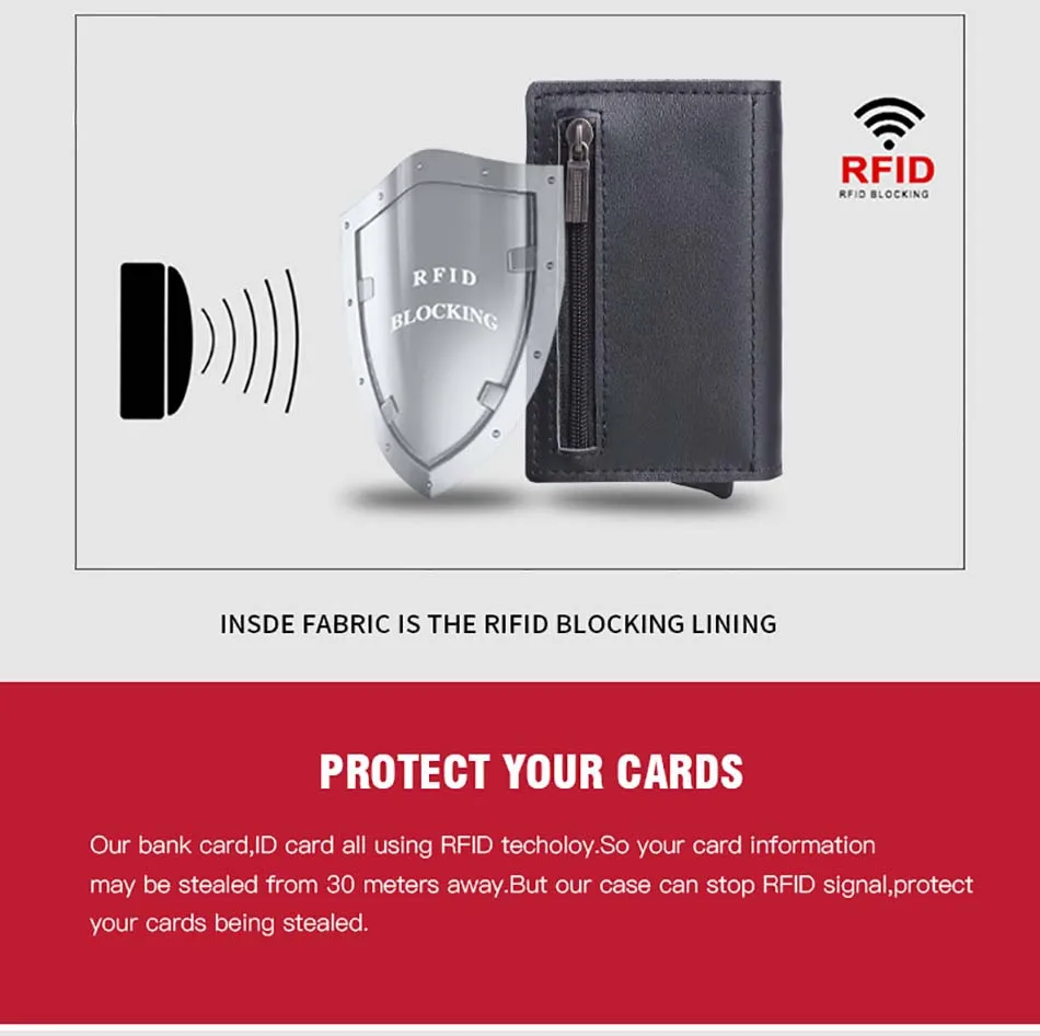 Rfid кошелек мужской мини эластичный мужской кошелек металлический блокирующий кошелек Карманный Кошелек деловой Тонкий кошелек