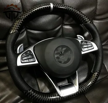 

customized 6K carbon fiber steering wheel For Benz A45 without airbag
