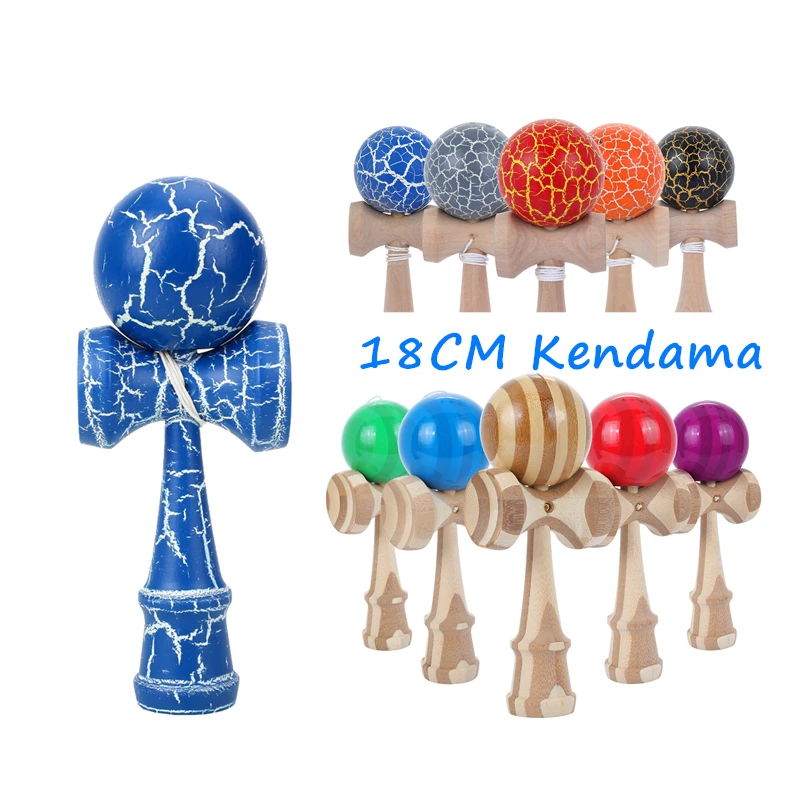 

Bigger Wooden Kendama Toys Kids Adult Skillful Juggling Ball Upgrade 18CM Kendama Christmas 2020 Xmas Gift Jouet PiÅ‚ka do Zabawy