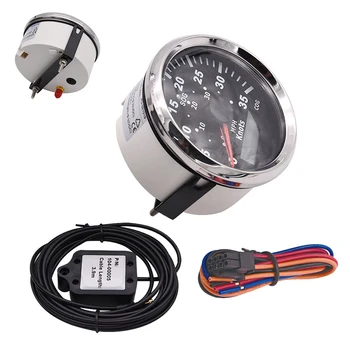 

85mm Marine GPS Speedometer Tuning Auto Car Meter 9-32V Red Backlight Marine GPS Speedometer 35knots Speed Gauge Waterproof