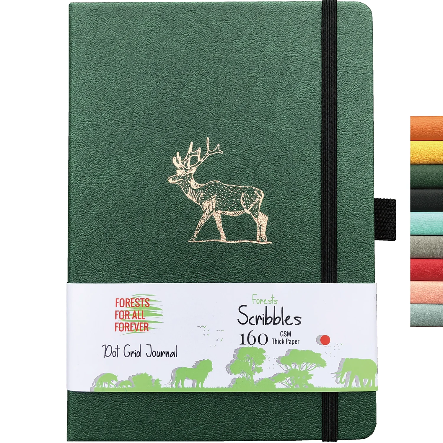 Блокнот BUKE Dot Grid Journal точечный рисунок SKetchbook 160gsm бумага внутренний карман