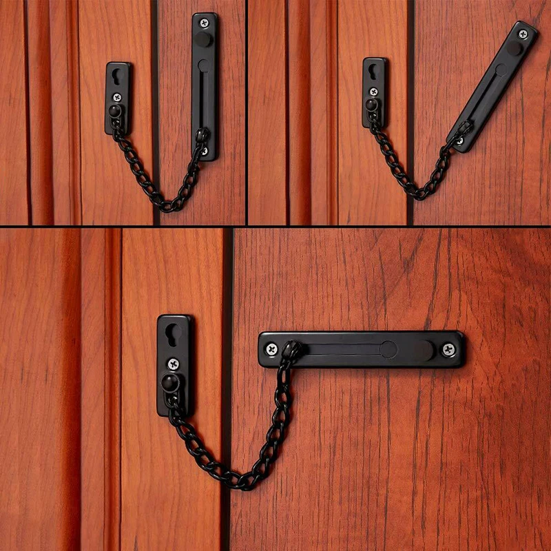 Anti-Theft Door Chain Lock Home Security Guard Bolt Latch Stainless Steel Anti-theft chain practical 200mm