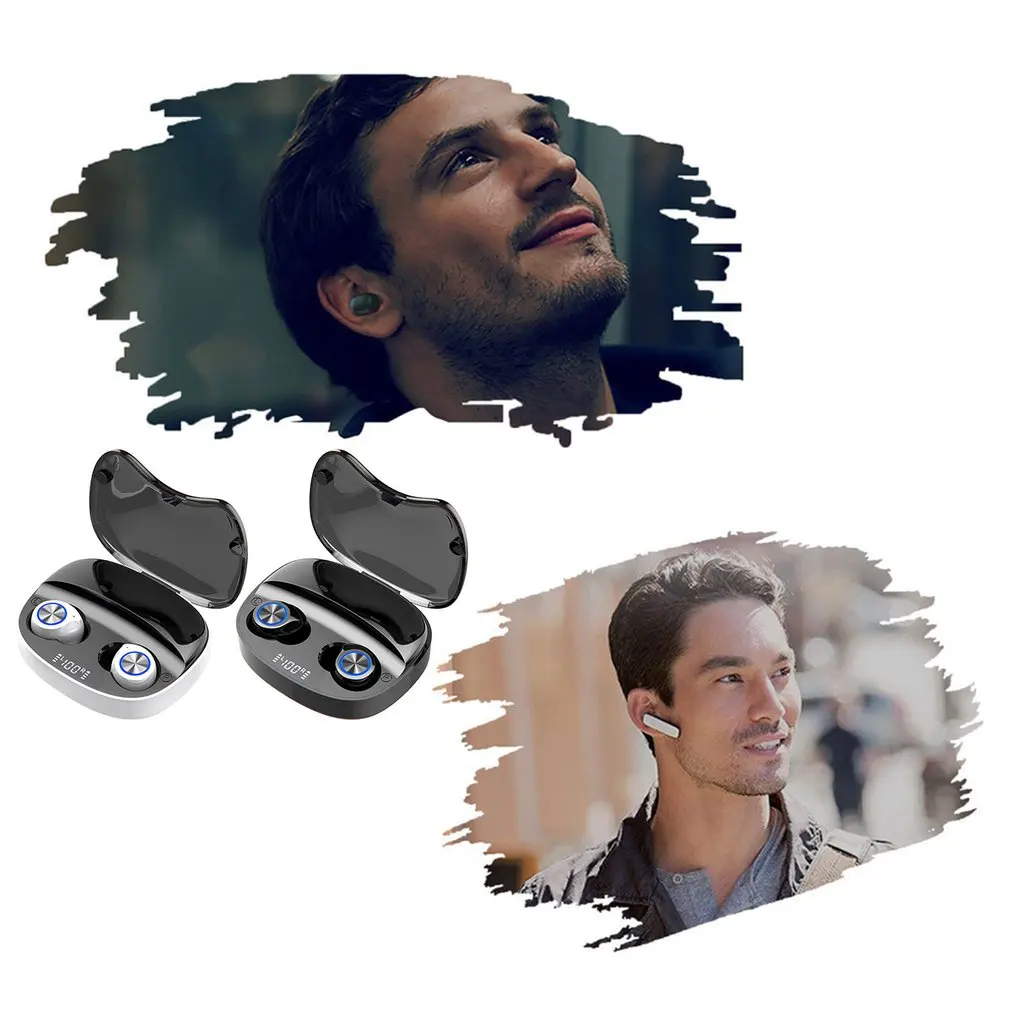 TW90 Wireless Headphones Earbuds Wireless Earphones Sports Waterproof HIFI Stereo Headset Earphone With Mic