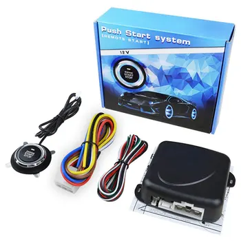

12V Car Auto Alarm One Start Stop Engine Starline Push Button Rfid Lock Ignition Keyless Entry Starter Theft System
