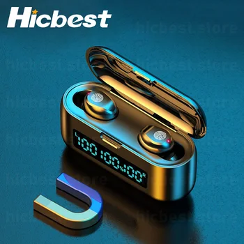 

Touch Control F9 Bluetooth Earphones Wireless Sport Earphone with Mic Microphone Bluetooth5.0 Earbuds for iPhone 12 SE 11 X XR 8