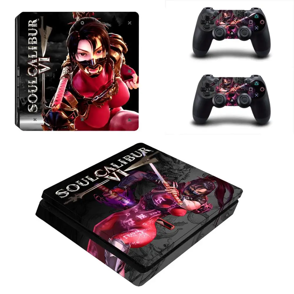 SoulCalibur VI PS4 тонкие наклейки PS 4 Play станция наклеивающиеся Переводные картинки для