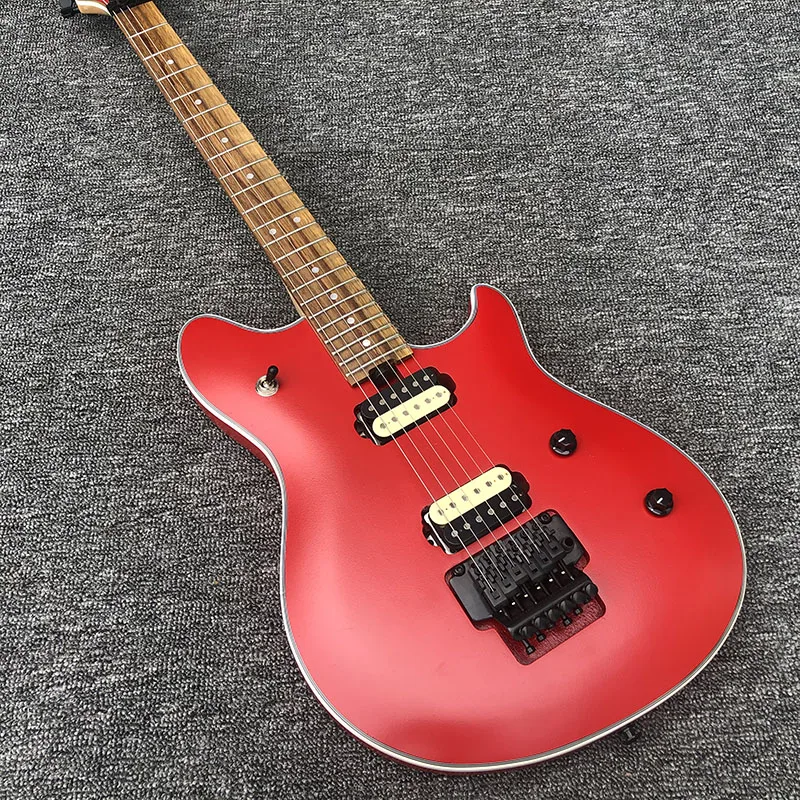 

Floyd- electric guitar,6 string olp electric guitar,Mahogany body With quilted maple Top,matte Red paint,free shipping