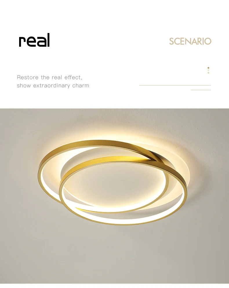 Modern Gold Led Chandelier For Bedroom Living Room Kitchen Study Design Ceiling Lamp Ring Round Remote Control Light Fixtures glass chandelier