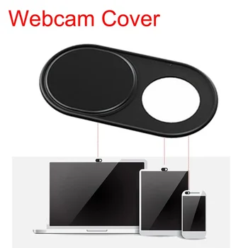 

ABKT-1pcs metal Camera Shield Stickers Notebook PC Tablet PC Mobile Anti-Hacker Peeping Protection Privacy Cover black
