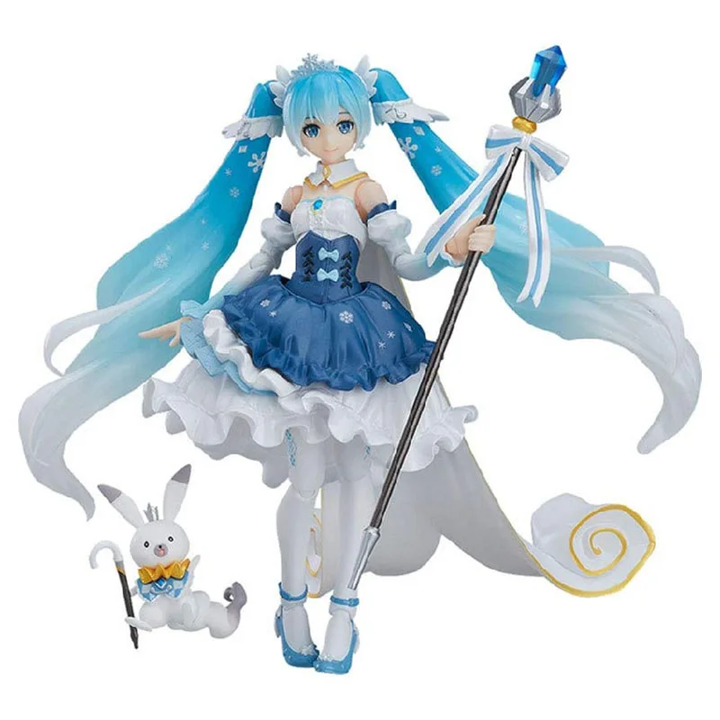 

15cm Anime Vocaloid Hatsune Miku Figma EX-054 Snow Miku Snow Princess Ver. PVC Action Figure Collectible Model Kid Toy Doll Gift