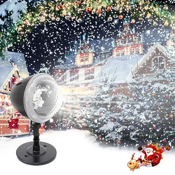 LITOM – projecteur de flocon de neige imperméable, lampe décorative de jardin, éclairage de paysage étincelant, décoration de noël ou de vacances 