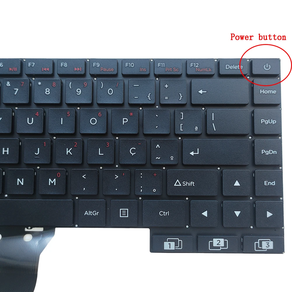 Brasil Teclado para Positivo Master 1240 Motion C4500d Teclados Notebook Brasileiro Pt-br Português Chave Netflix Scdy315184 - Imagem 2