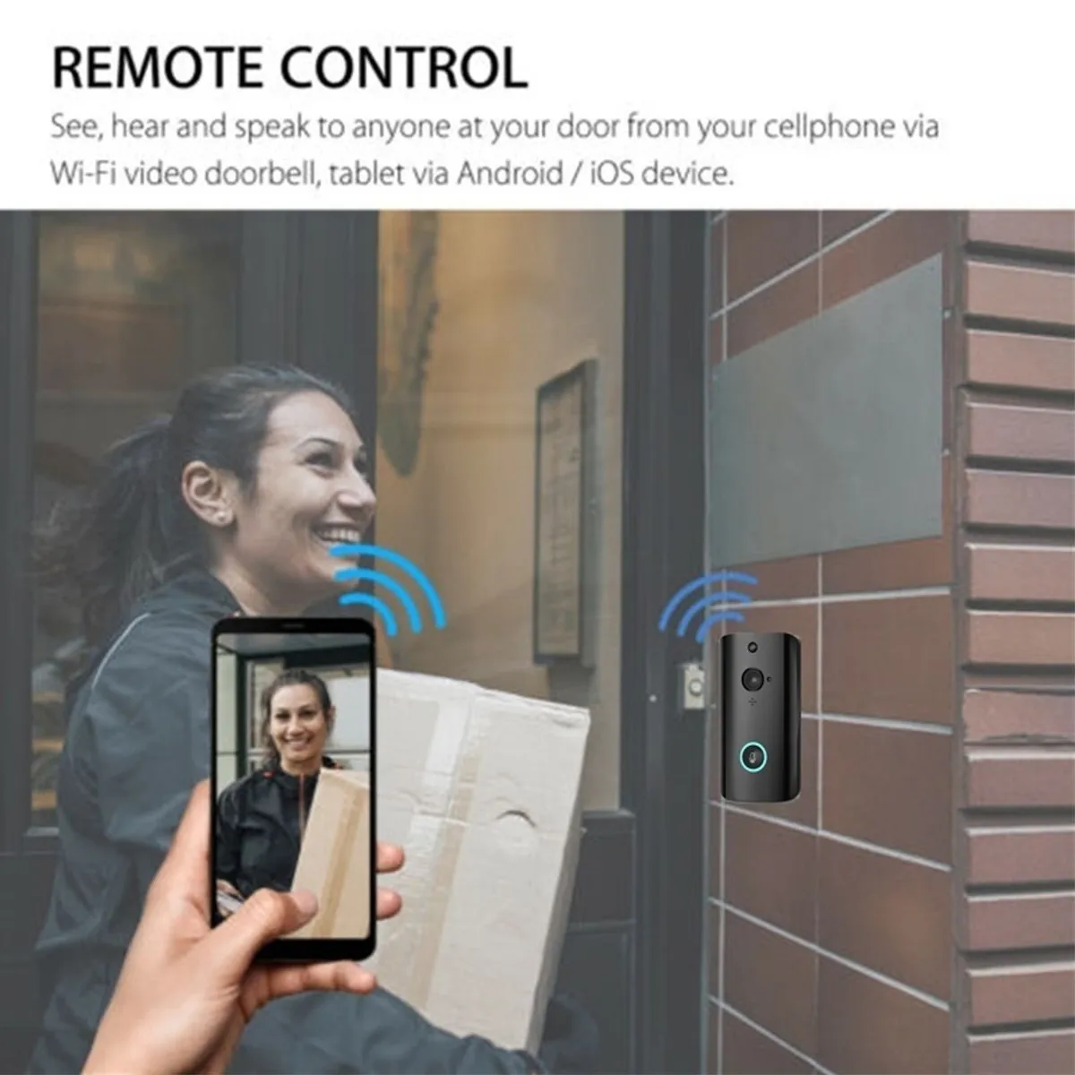 M9 Smart WiFi Video Doorbell Camera Visual Intercom With Chime Night vision IP Door Bell Wireless Home Security Camera