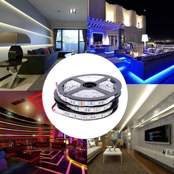 

5M/Pack 2835 SMD More Brighter Than 3528 5050 SMD LED Strip Light DC 12V 60LEDs/M Indoor Decorative Tape RGB Warm White Blue Red