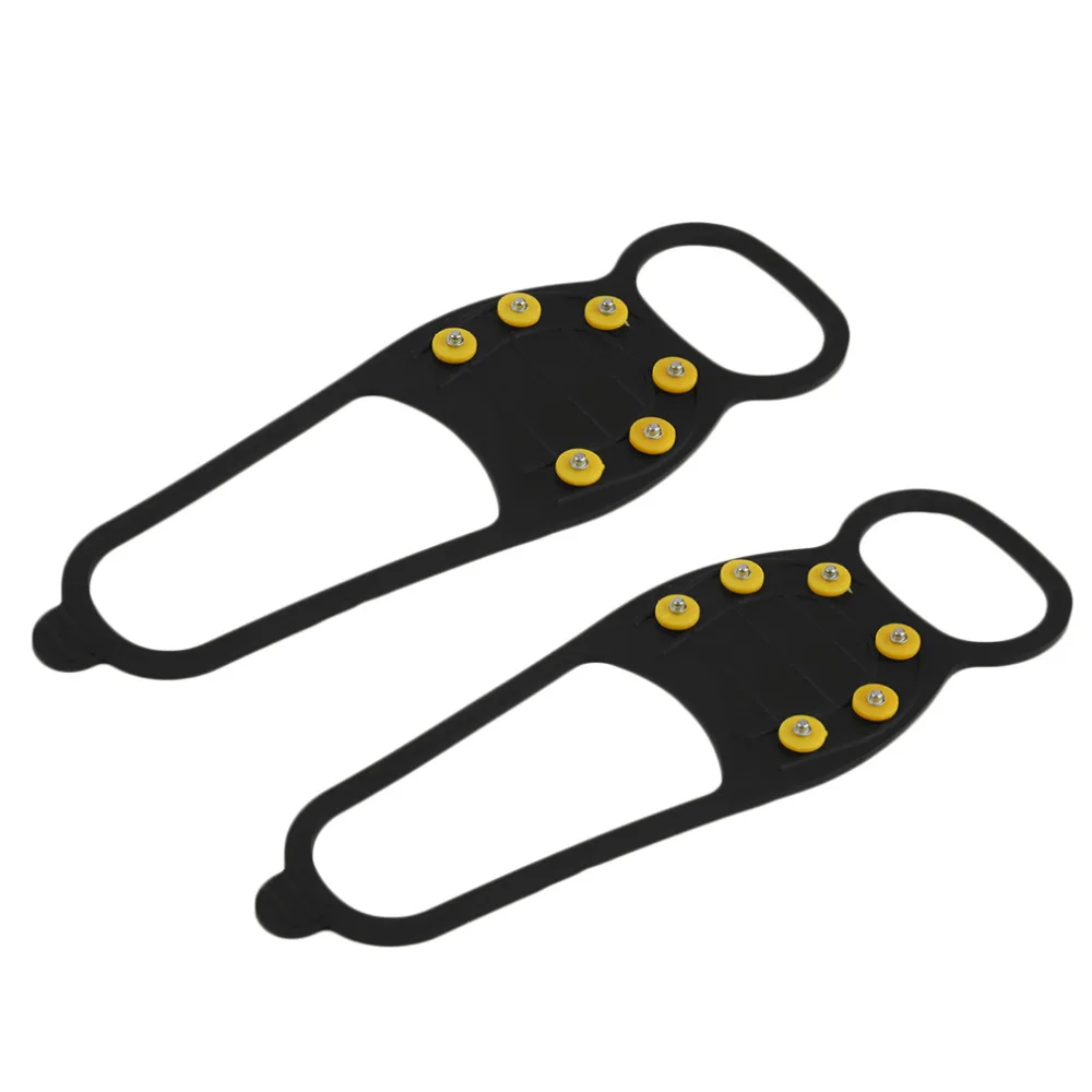 

1pair Hot Newest Walking Cleat Ice Gripper Anti Slip Ice Snow Walking Shoe Spike Grip Camping Climb Ice Crampon Ice free shippng