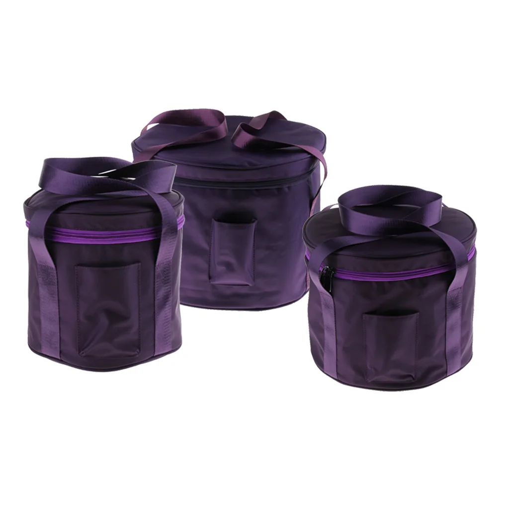 8/11/14inch Crystal Singing Bowl Carry Case Travelling Thicken Bag Purple