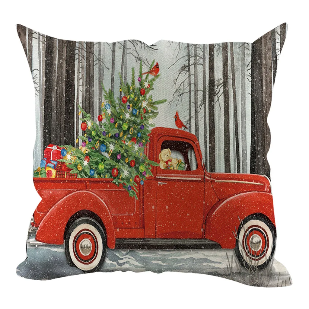 Новые рождественские Чехлы для подушек декоративная подушка для дивана крышка украшение дома - Цвет: F