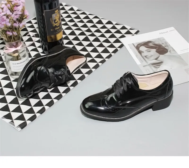 2020 Spring New British Women Pumps Brogues Genuine Leather High Heels Oxford Shoes For Woman Vintage Carved Pumps Women Shoes (19)