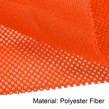

uxcell Speaker Grill Cloth 1x1.45M Polyester Fiber Stereo Mesh Fabric Bright Orange for Large Speakers Stage Speaker KTV Box