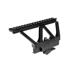 Tactical rápida destacam 20mm 16slot trilho de guia lateral red dot scope montagem para ak 47 caça airsoft rifle arma acessórios